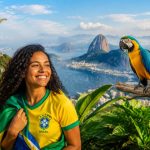 Infografico interativo sobre as particularidades do Brasil